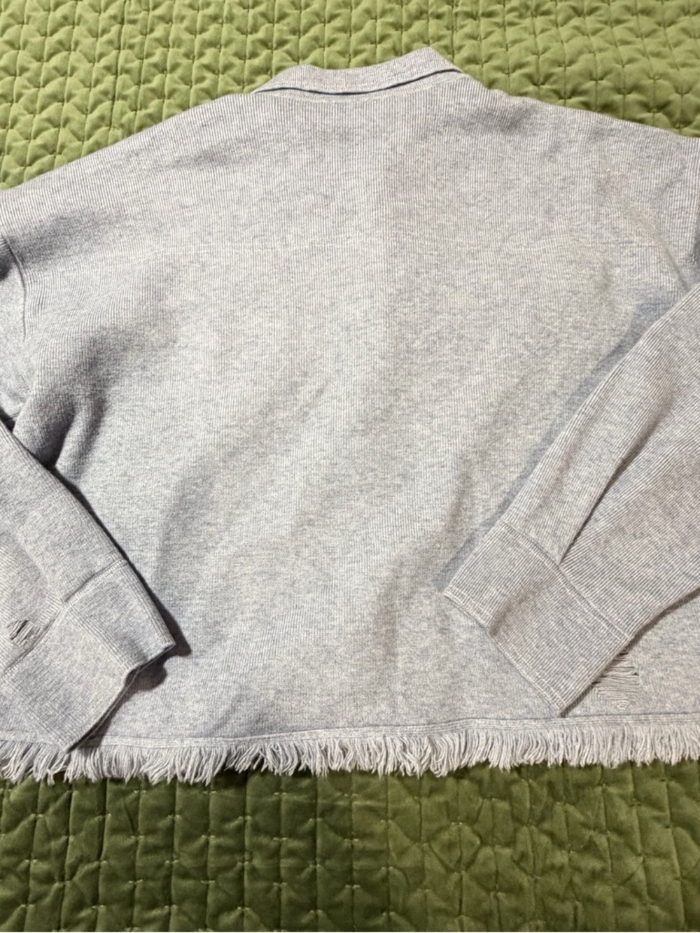 Mable blue long sleeve distressed jacket sweater size small‎ - Picture 7 of 12